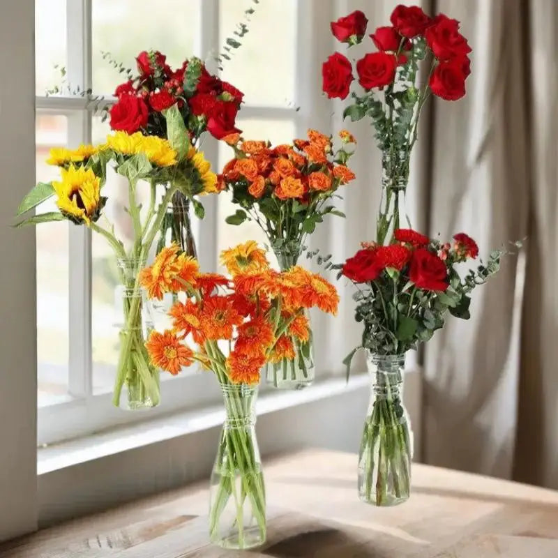 Vaso Transparente Minimalista – Decoração para Flores e Plantas Hidropônicas