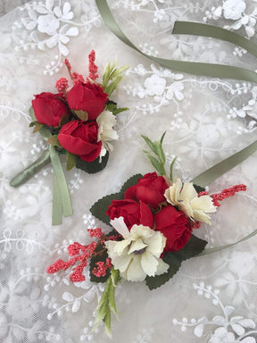 Corsage de Pulso com Rosa – Acessório Floral para Casamento e Formatura