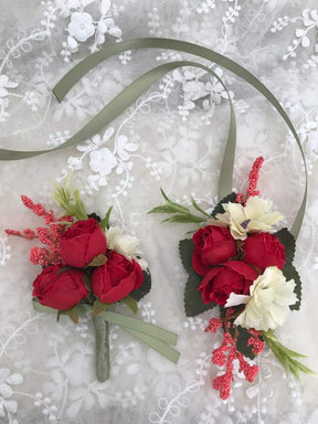 Corsage de Pulso com Rosa – Acessório Floral para Casamento e Formatura